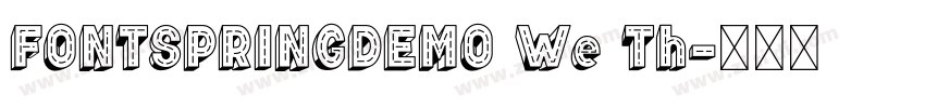 FONTSPRINGDEMO We Th字体转换